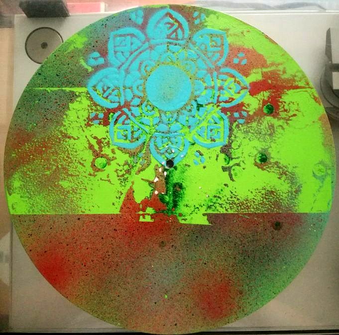 Acrylguss-Malerei Auf Einer Vinyl-Schallplatte Anfänger-Tutorial